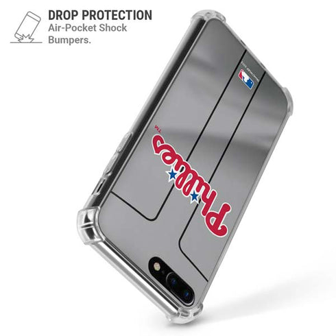 MLB Philadelphia Phillies Road Jersey iPhone 7/8 Plus Clear Case
