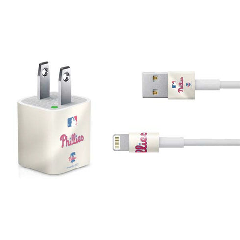 MLB Philadelphia Phillies Road Jersey iPhone Charger (5W USB) Skin