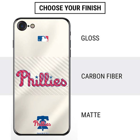 MLB Philadelphia Phillies Road Jersey iPhone SE (2nd & 3rd Gen) Skin
