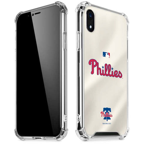 MLB Philadelphia Phillies Road Jersey iPhone XR Clear Case