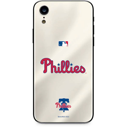 MLB Philadelphia Phillies Road Jersey iPhone XR Skin