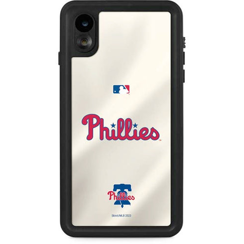 MLB Philadelphia Phillies Road Jersey iPhone XR Waterproof Case