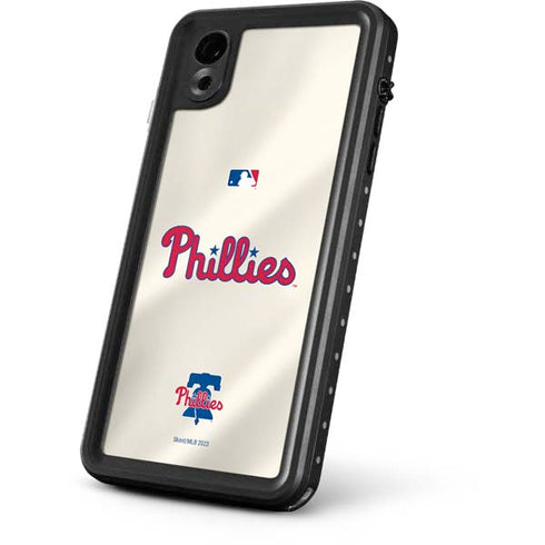 MLB Philadelphia Phillies Road Jersey iPhone XR Waterproof Case