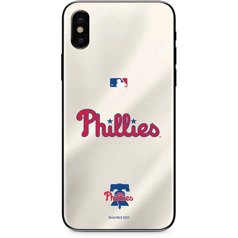 MLB Philadelphia Phillies Road Jersey iPhone XS Max Skin