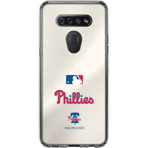 MLB Philadelphia Phillies Road Jersey LG K51/Q51 Clear Case