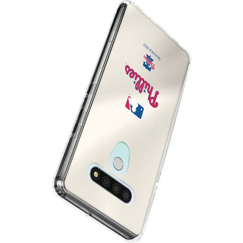 MLB Philadelphia Phillies Road Jersey LG Stylo 6 Clear Case