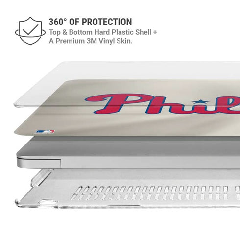 MLB Philadelphia Phillies Road Jersey MacBook Air 15in (2023-2025) Case plus Skin
