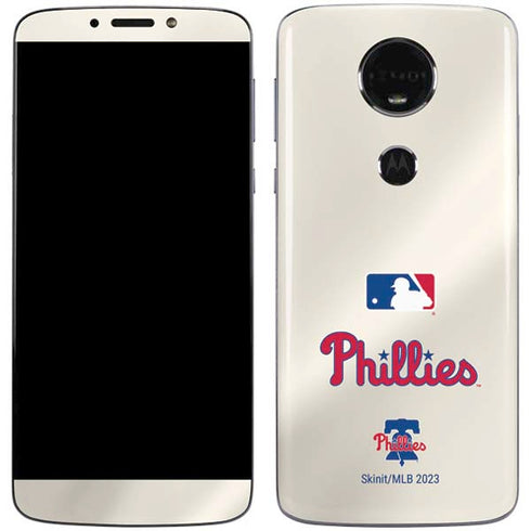 MLB Philadelphia Phillies Road Jersey Moto E5 Plus Skin
