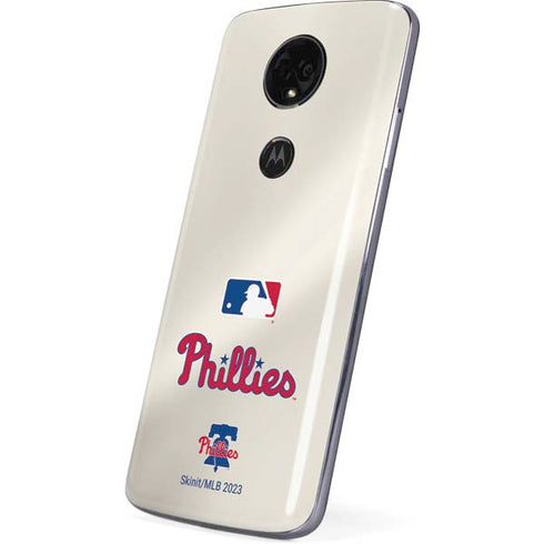 MLB Philadelphia Phillies Road Jersey Moto E5 Plus Skin