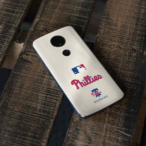 MLB Philadelphia Phillies Road Jersey Moto E5 Plus Skin