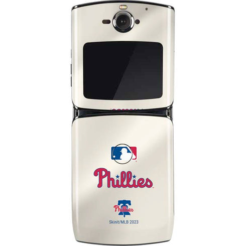 MLB Philadelphia Phillies Road Jersey Motorola RAZR Skin