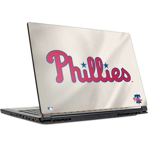 MLB Philadelphia Phillies Road Jersey MSI GS65 Stealth Laptop Skin