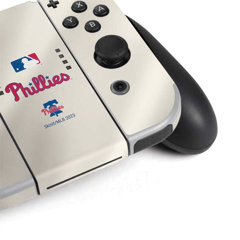 MLB Philadelphia Phillies Road Jersey Nintendo Switch OLED (2021) Skin