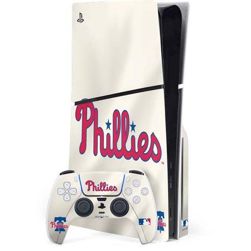 MLB Philadelphia Phillies Road Jersey PS5 Slim Disk Bundle Skin