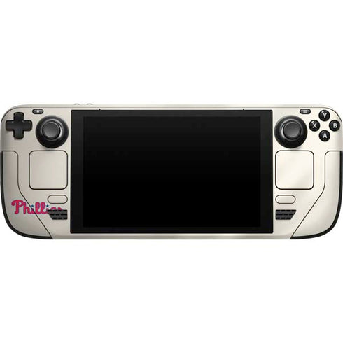 MLB Philadelphia Phillies Road Jersey Steam Deck Handheld Gaming Computer Skin