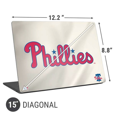 MLB Philadelphia Phillies Road Jersey Universal Laptop 15in (12.2 x 8.8in) Skin