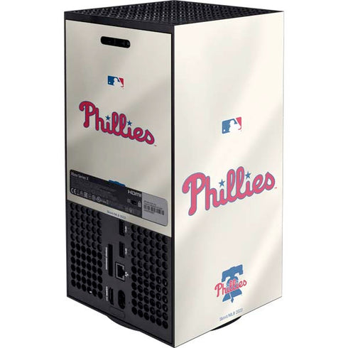 MLB Philadelphia Phillies Road Jersey Xbox Series X Console Skin