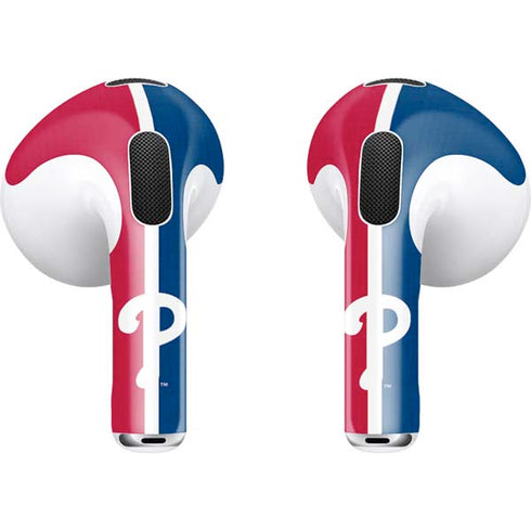 MLB Philadelphia Phillies Split Apple AirPods (3rd Gen 2021) Skin
