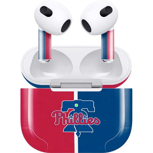 MLB Philadelphia Phillies Split Apple AirPods (3rd Gen 2021) Skin