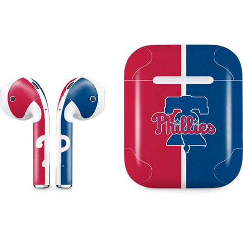 MLB Philadelphia Phillies Split Apple AirPods Skin