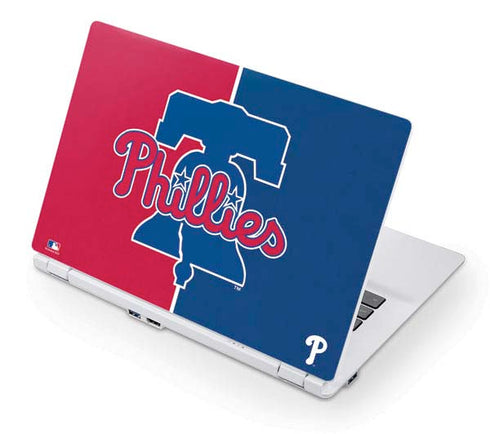 MLB Philadelphia Phillies Split Acer Chromebook Skin