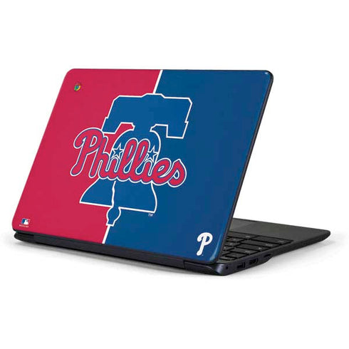 MLB Philadelphia Phillies Split Samsung Chromebook Skin