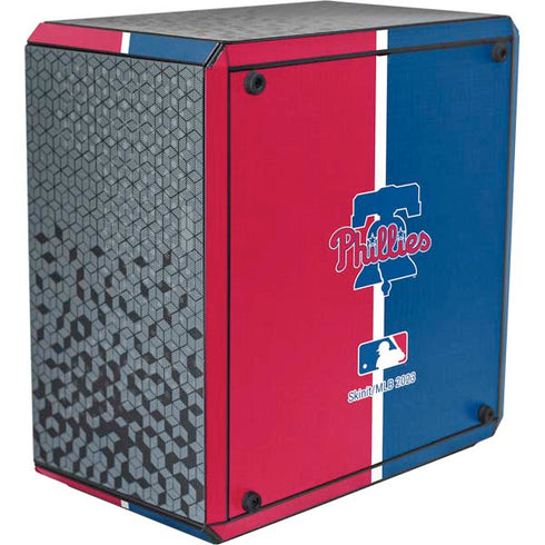 MLB Philadelphia Phillies Split Cooler Master MasterBox Q300L Mini Tower Skin