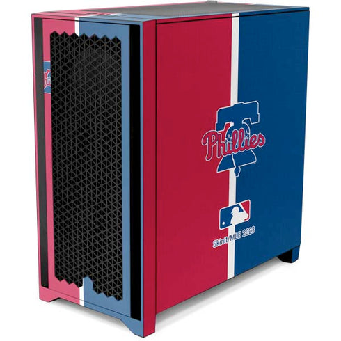 MLB Philadelphia Phillies Split Corsair 4000D Tempered Glass Mid-Tower ATX Case Skin