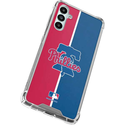 MLB Philadelphia Phillies Split Galaxy A14 5G Clear Case