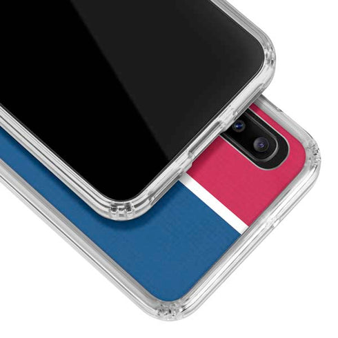 MLB Philadelphia Phillies Split Galaxy A20 Clear Case