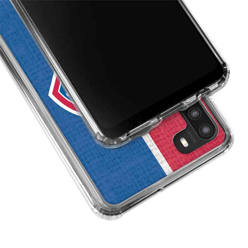 MLB Philadelphia Phillies Split Galaxy A21 Clear Case