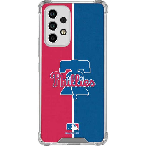 MLB Philadelphia Phillies Split Galaxy A33 5G Clear Case