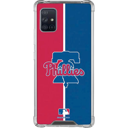 MLB Philadelphia Phillies Split Galaxy A51 5G Clear Case