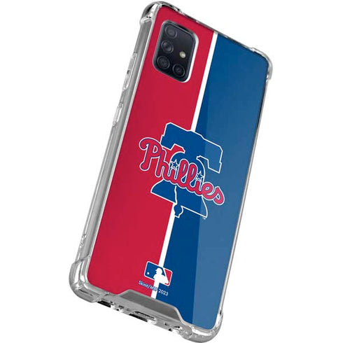 MLB Philadelphia Phillies Split Galaxy A51 5G Clear Case
