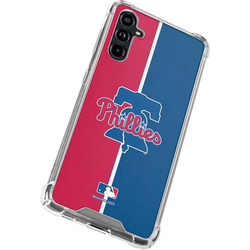 MLB Philadelphia Phillies Split Galaxy A54 5G Clear Case