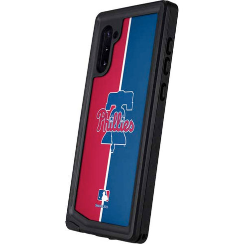 MLB Philadelphia Phillies Split Galaxy Note 10 Waterproof Case