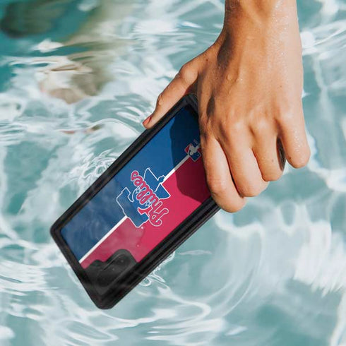 MLB Philadelphia Phillies Split Galaxy Note 10 Waterproof Case