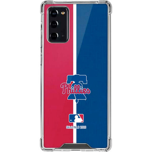 MLB Philadelphia Phillies Split Galaxy Note20 5G Clear Case