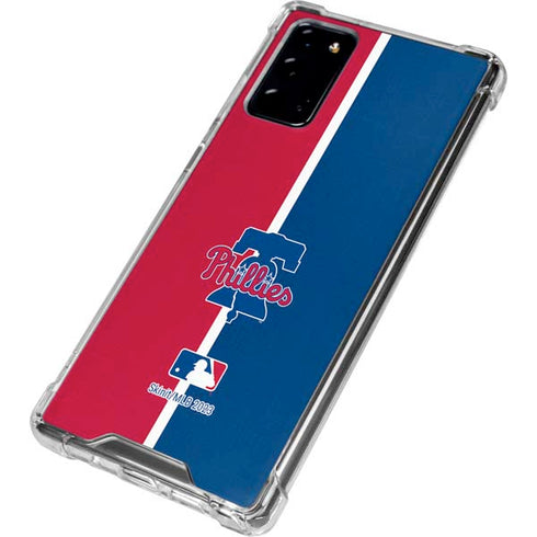 MLB Philadelphia Phillies Split Galaxy Note20 5G Clear Case