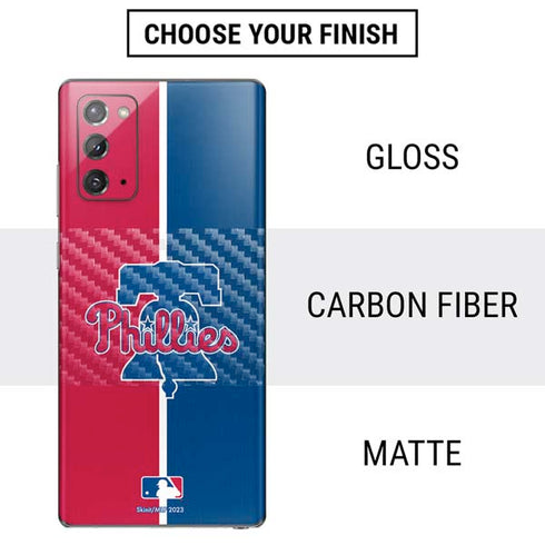 MLB Philadelphia Phillies Split Galaxy Note20 5G Skin
