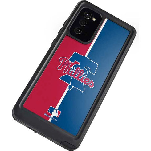 MLB Philadelphia Phillies Split Galaxy Note20 5G Waterproof Case
