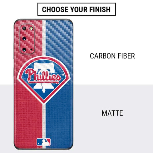 MLB Philadelphia Phillies Split Galaxy S20 Skin