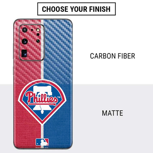 MLB Philadelphia Phillies Split Galaxy S20 Ultra 5G Skin