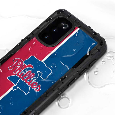 MLB Philadelphia Phillies Split Galaxy S20 Waterproof Case