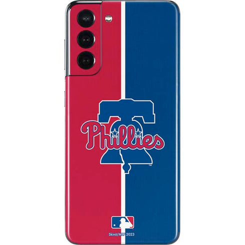 MLB Philadelphia Phillies Split Galaxy S21 5G Skin