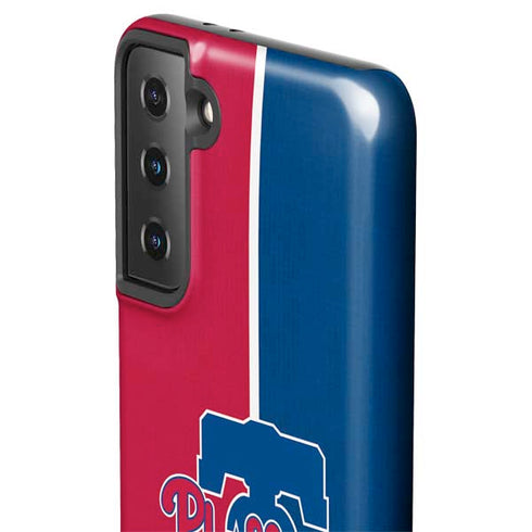 MLB Philadelphia Phillies Split Galaxy S21 Plus 5G Pro Case
