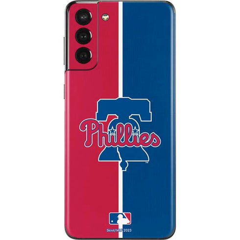 MLB Philadelphia Phillies Split Galaxy S21 Plus 5G Skin