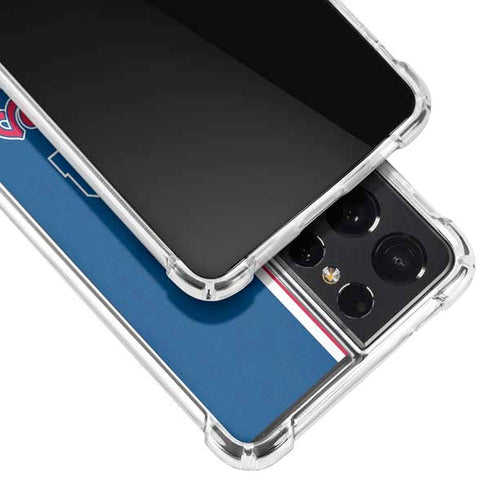 MLB Philadelphia Phillies Split Galaxy S21 Ultra 5G Clear Case