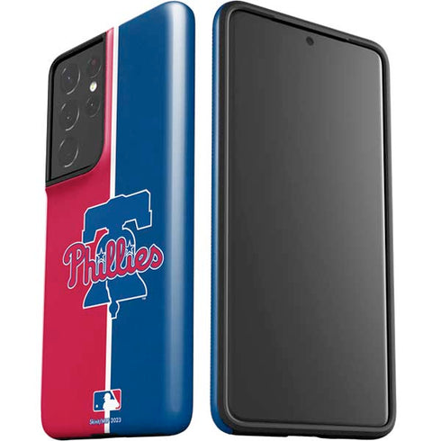 MLB Philadelphia Phillies Split Galaxy S21 Ultra 5G Pro Case