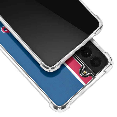 MLB Philadelphia Phillies Split Galaxy S22 Plus Clear Case